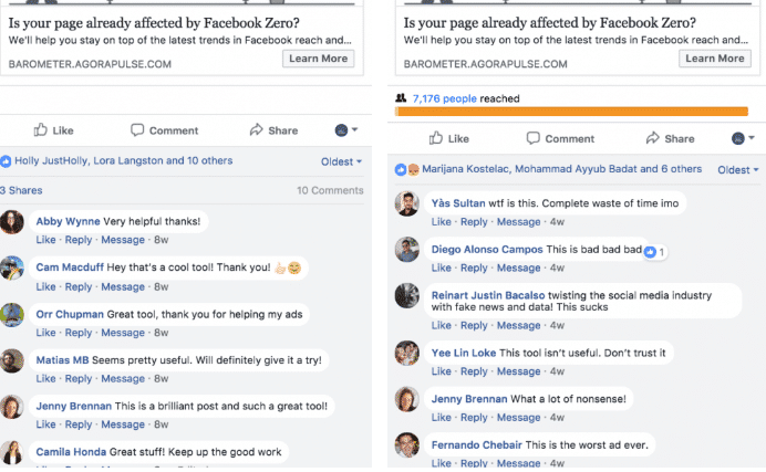 facebook ad comments screenshot